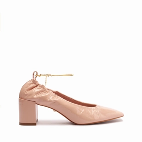 Bethany Mid Block Leather Pump Comfort Grip