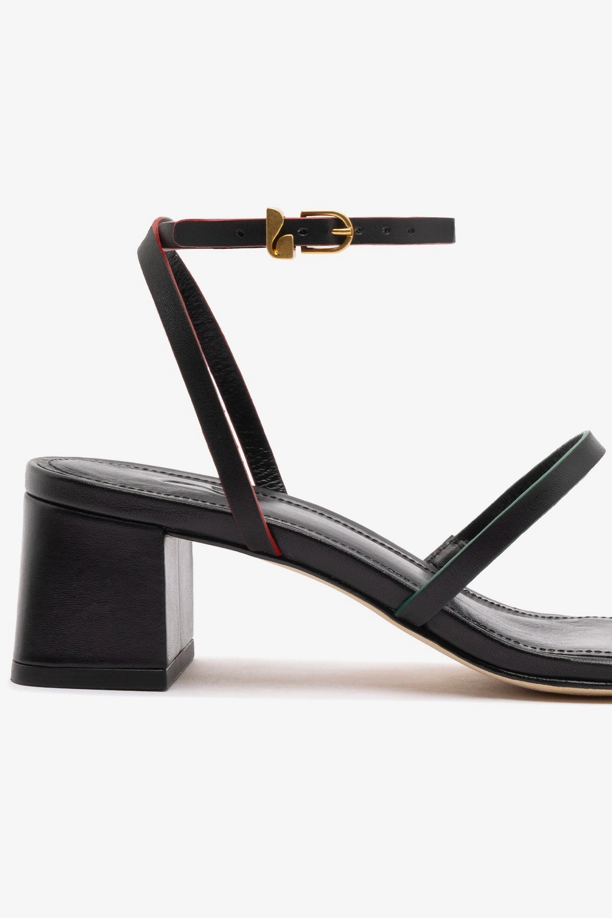 Versatile Looks Anti Odor Biarritz Block In Black Leather quick dry