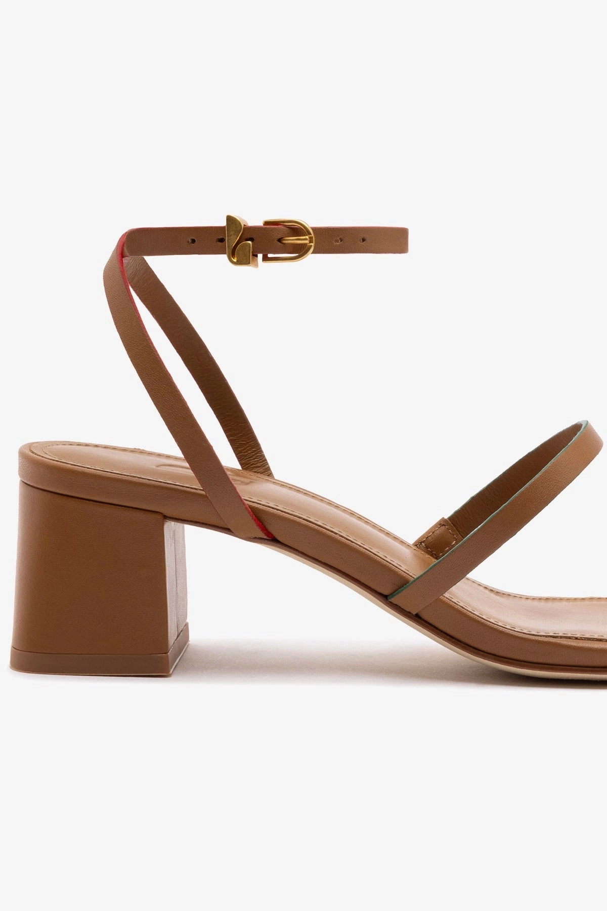 Water Friendly Construction Biarritz Block In Caramel Leather Skin Touch