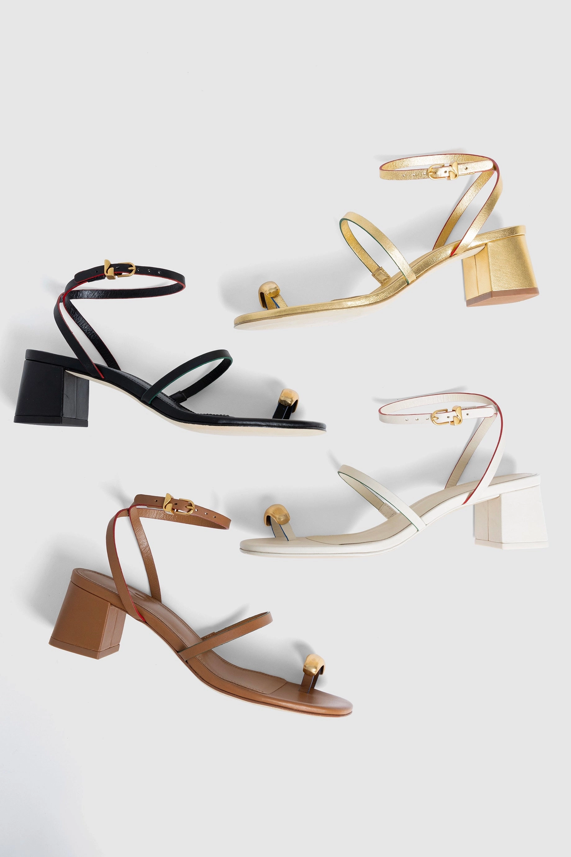 Chic Walk Biarritz Block In Caramel Leather Skin Touch