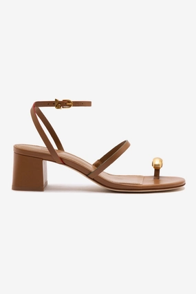Biarritz Block In Caramel Leather Skin Touch Sleek Feel Step Ready