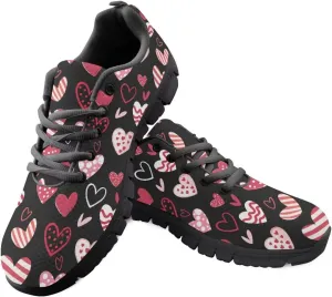 Bigcardesigns Womens Lightweight Athletic Fashion Sneaker Jogging Running Sports Shoes Colorful Floral Design