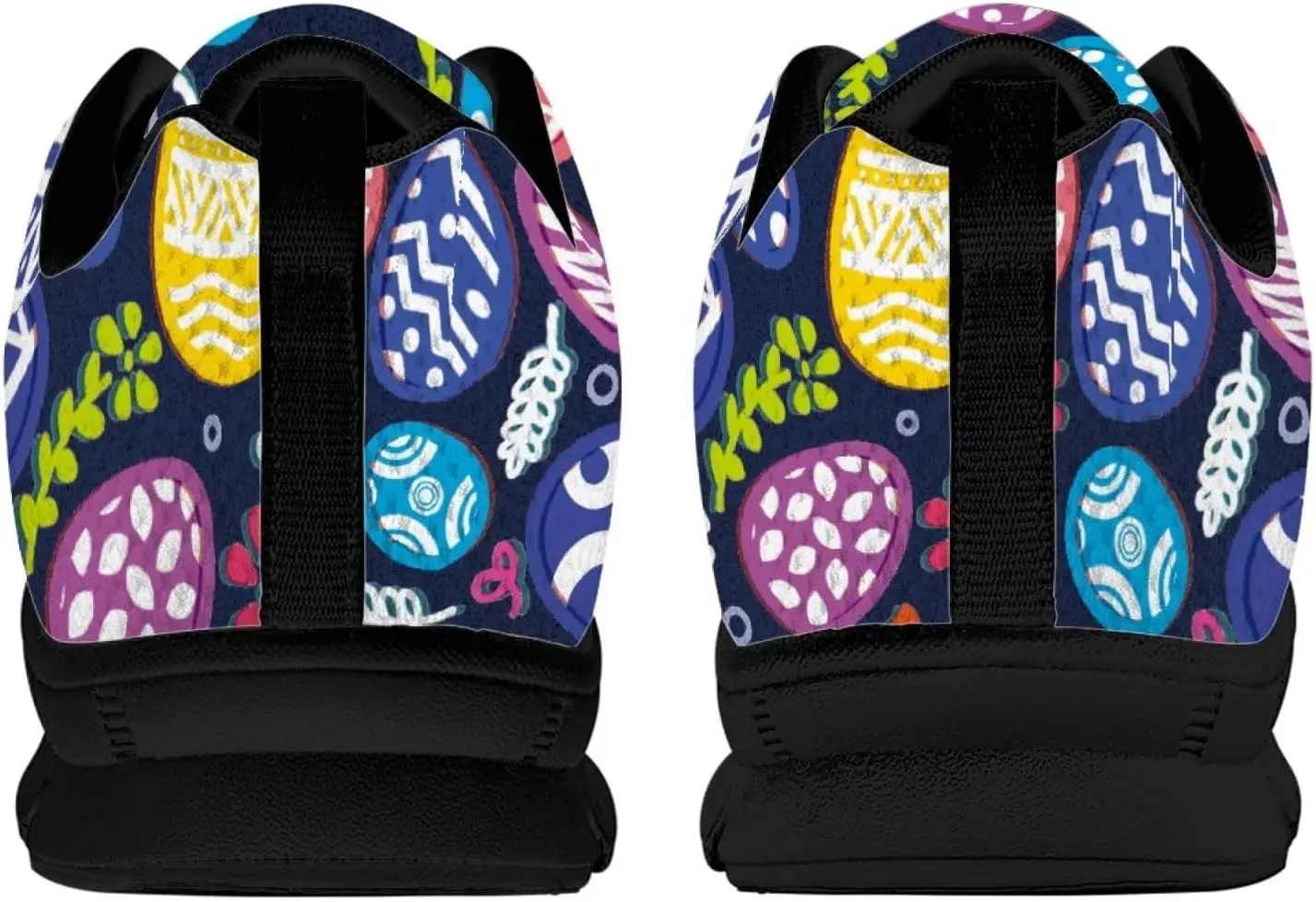 Bigcardesigns Womens Lightweight Athletic Fashion Sneaker Jogging Running Sports Shoes Colorful Floral Design