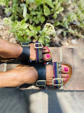 Sandal Buckles Casual Flats Blackbird Buckle Sandal