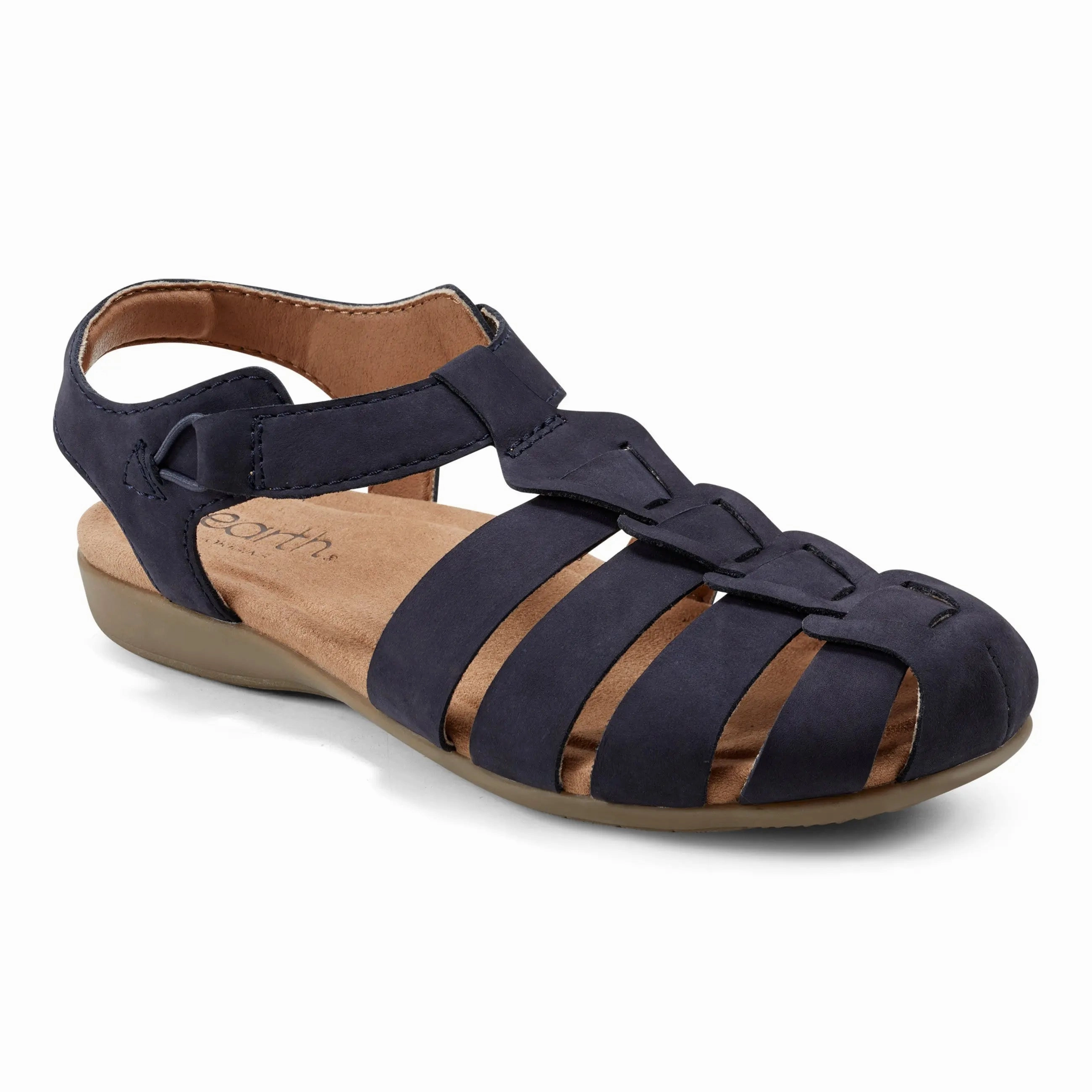 Stone Walk Blake Woven Casual Round Toe Slip-On Sandals