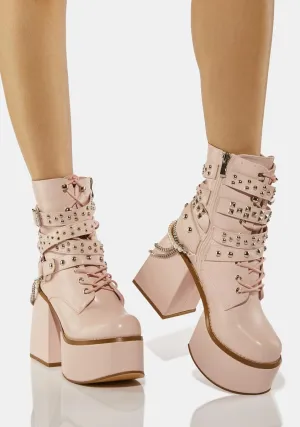 Blush Permission To Thrive Platform Boots