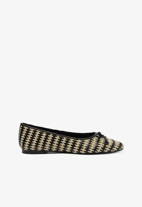 Anatomical Contour Design Stride Easy Arissa Straw Ballet Flat