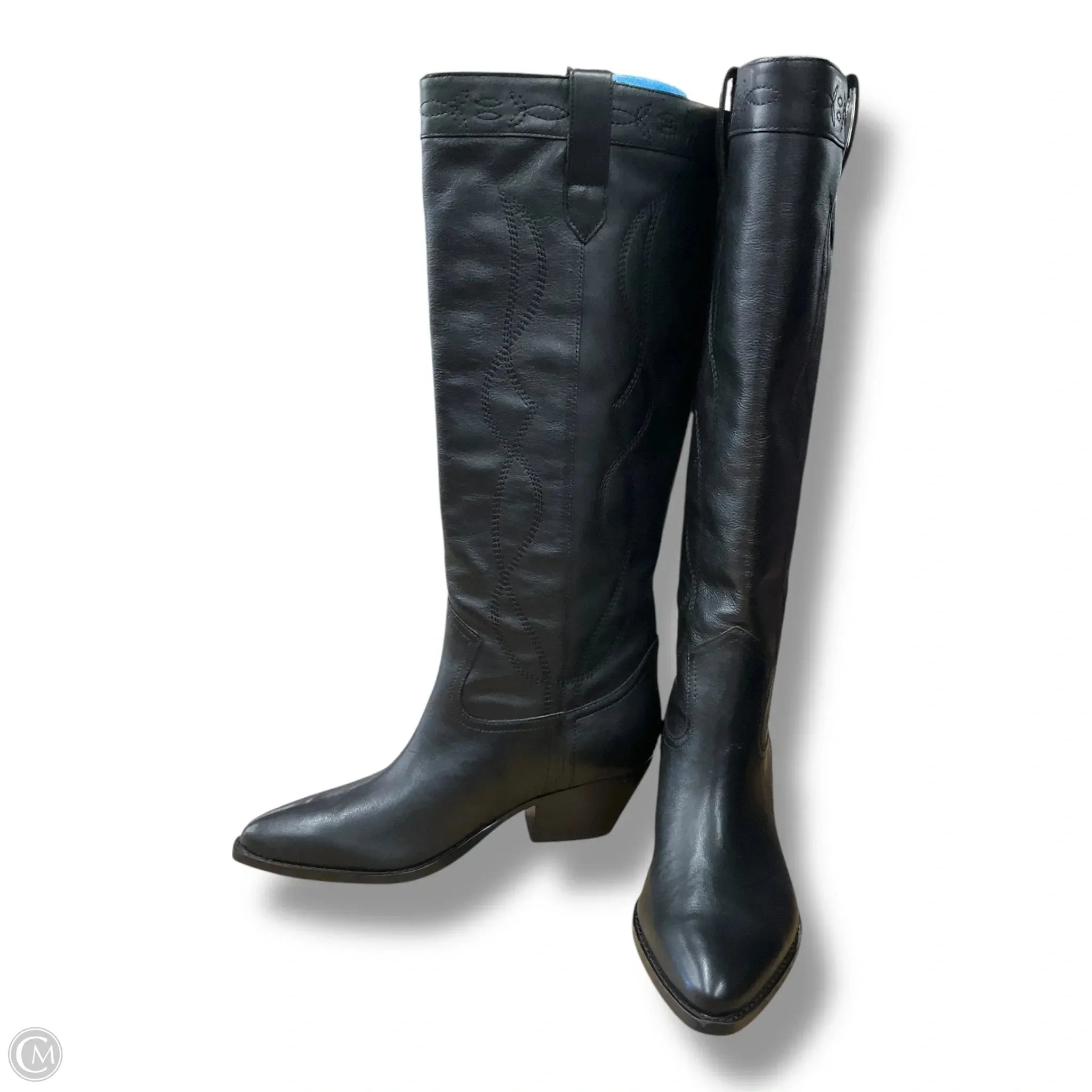 Boots Western By Marc Fisher In Black, Size: 8.5 Travel Easy Rain Safe Smart Footwear