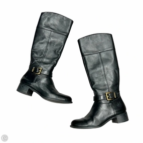 Heavy Duty Boots Knee Flats By Banana Republic In Black, Size: 6.5