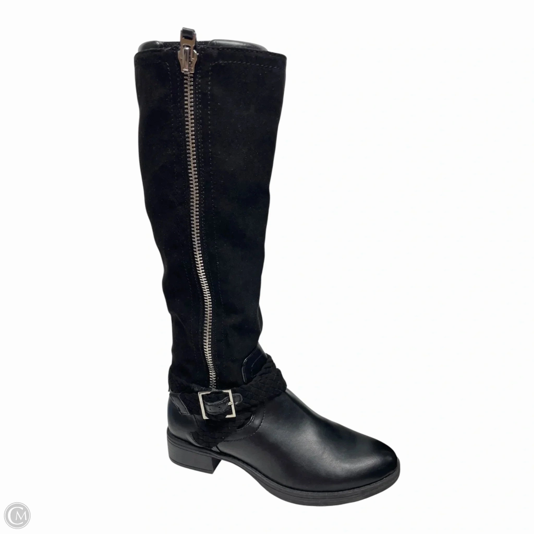 Rugged Built Daily Walks Boots Knee Flats By Circus By Sam Edelman In Black, Size: 6.5