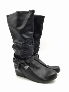 Boots Knee Flats By Clothes Mentor In Black, Size: 9.5 Thermal Core Weekend Camping