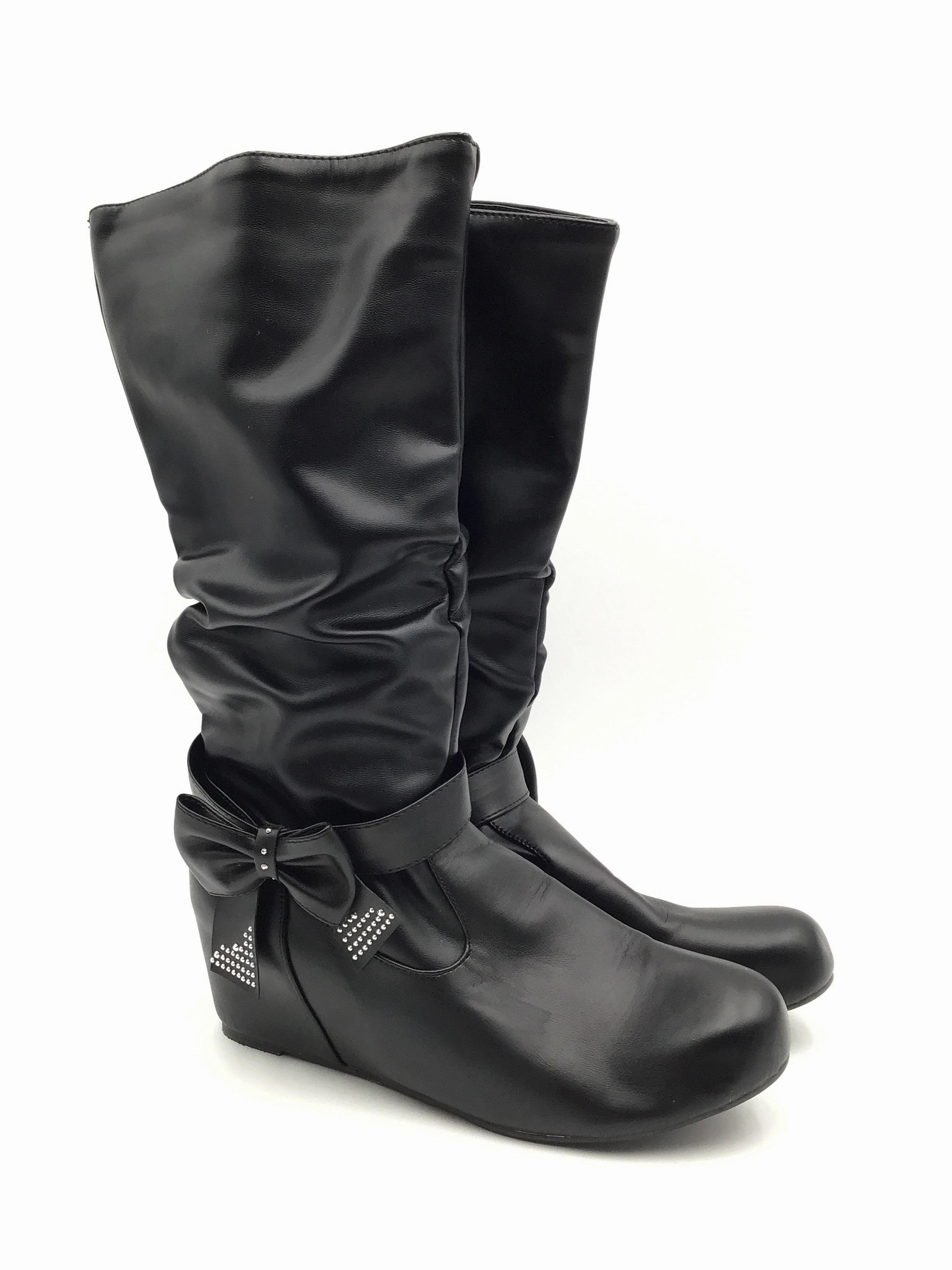 Boots Knee Flats By Clothes Mentor In Black, Size: 9.5 Thermal Core Weekend Camping