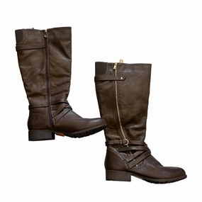 Cushioned Step Rainy Days Boots Knee Flats By Clothes Mentor  Size: 10