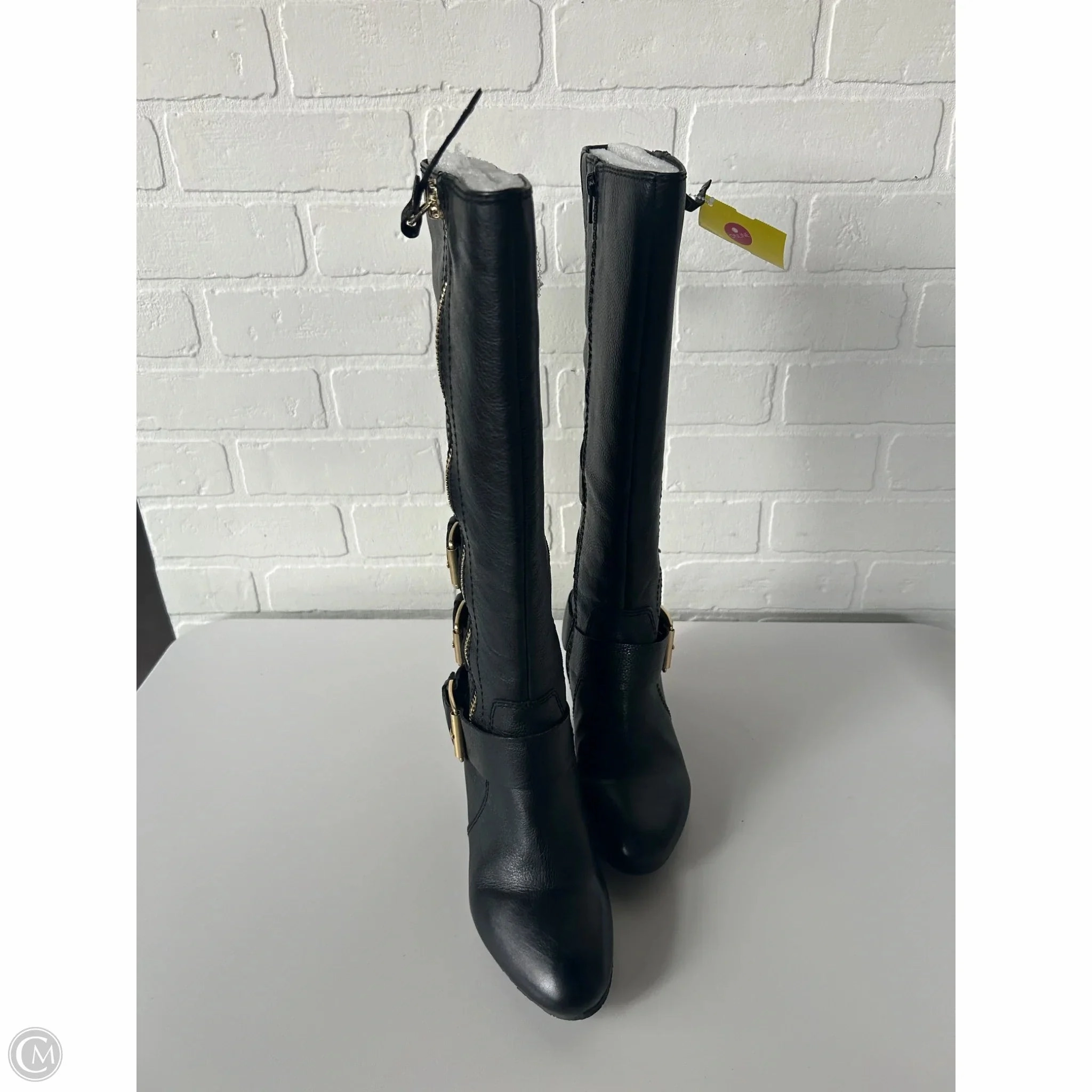 Boots Knee Flats By Cmb In Black, Size: 7 PU