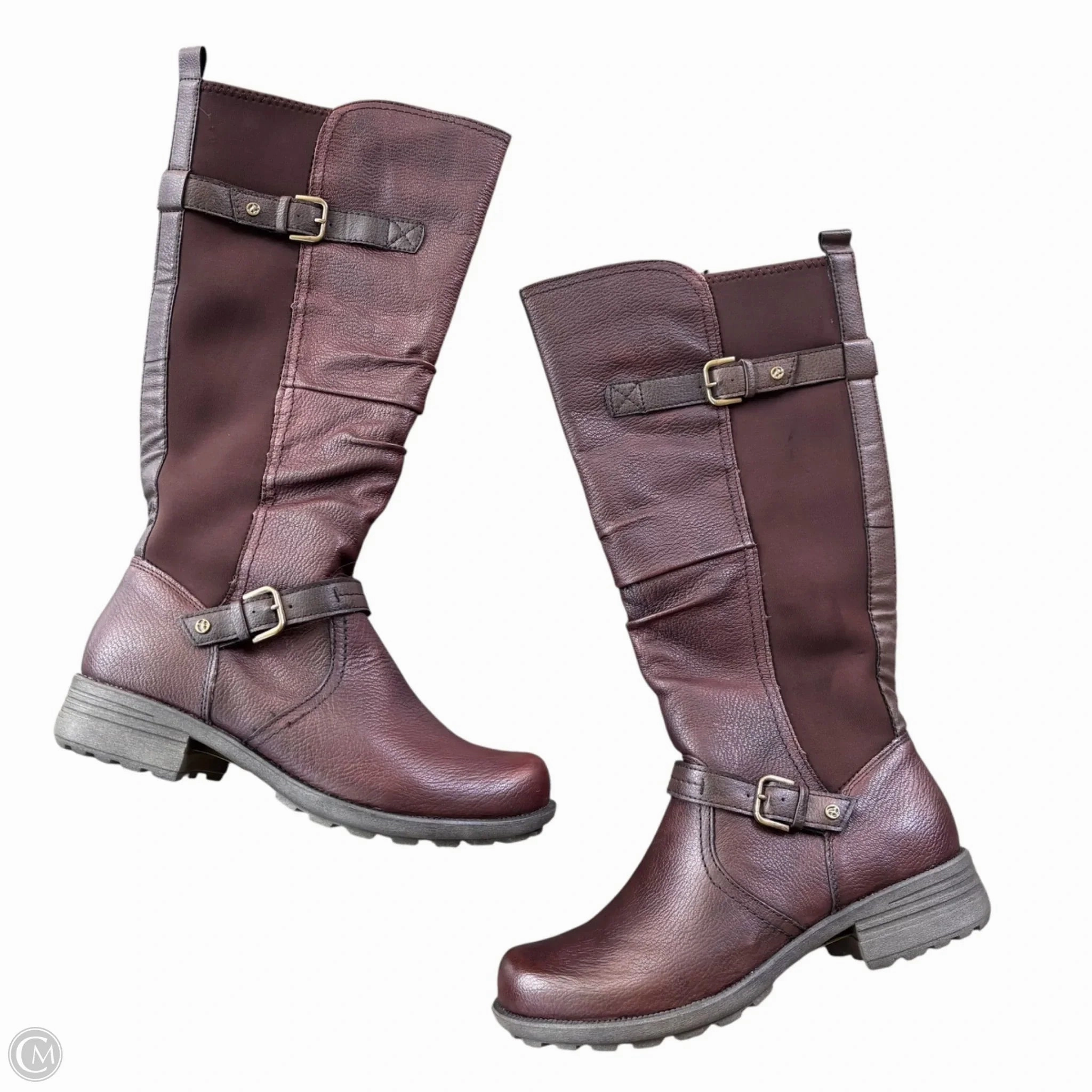 Boots Knee Flats By Earth Origins In Brown, Size: 10 Comfort Lining Mountain Climber
