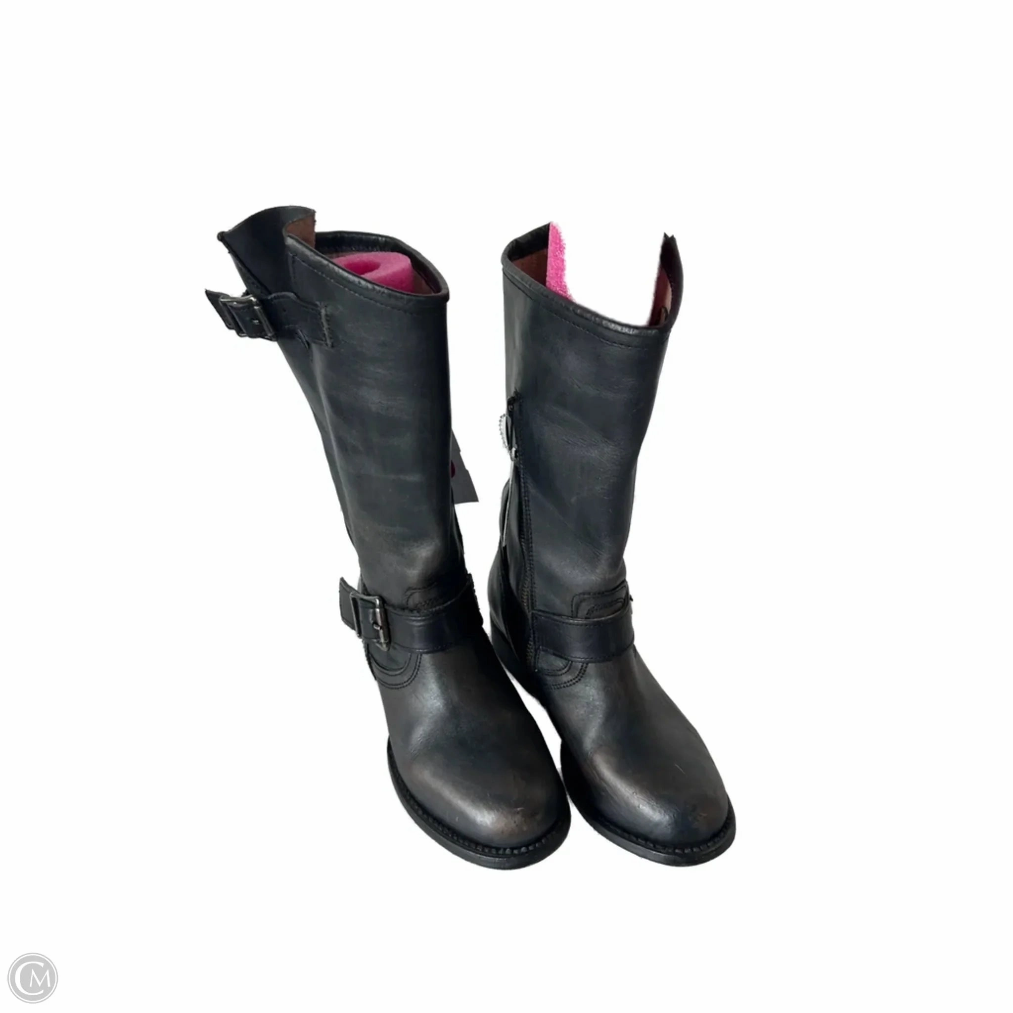 Boots Knee Flats By Freebird In Black, Size: 6 Shock Absorber