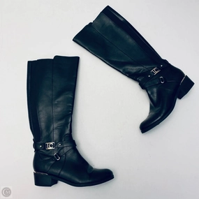 Street Style Boots Knee Flats By Liz Claiborne In Black, Size: 6.5
