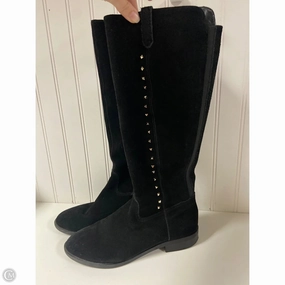 Boots Knee Flats By Marc Fisher In Black, Size: 7.5 SlipResistant Fashionable Design