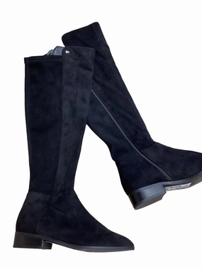 Moisture Management System Stable Support Urban Commute Boots Knee Flats By Michael Kors In Black, Size: 5.5
