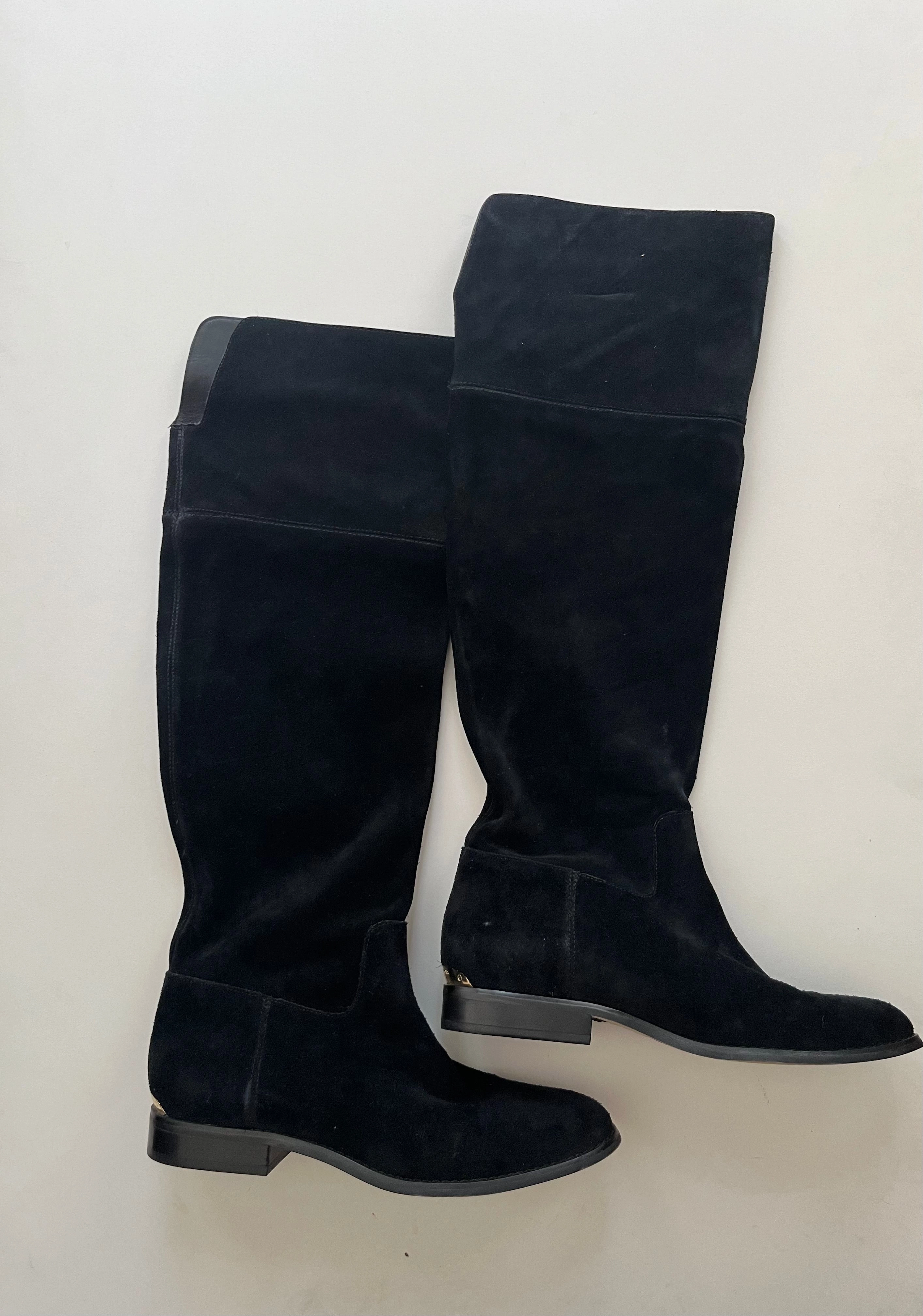 Boots Knee Flats By Michael Kors O In Black, Size: 10 Flexible Frame Work Commute