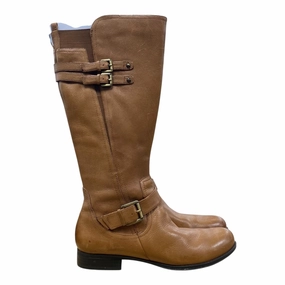 Rural Terrain Boots Knee Flats By Naturalizer In Tan, Size:12