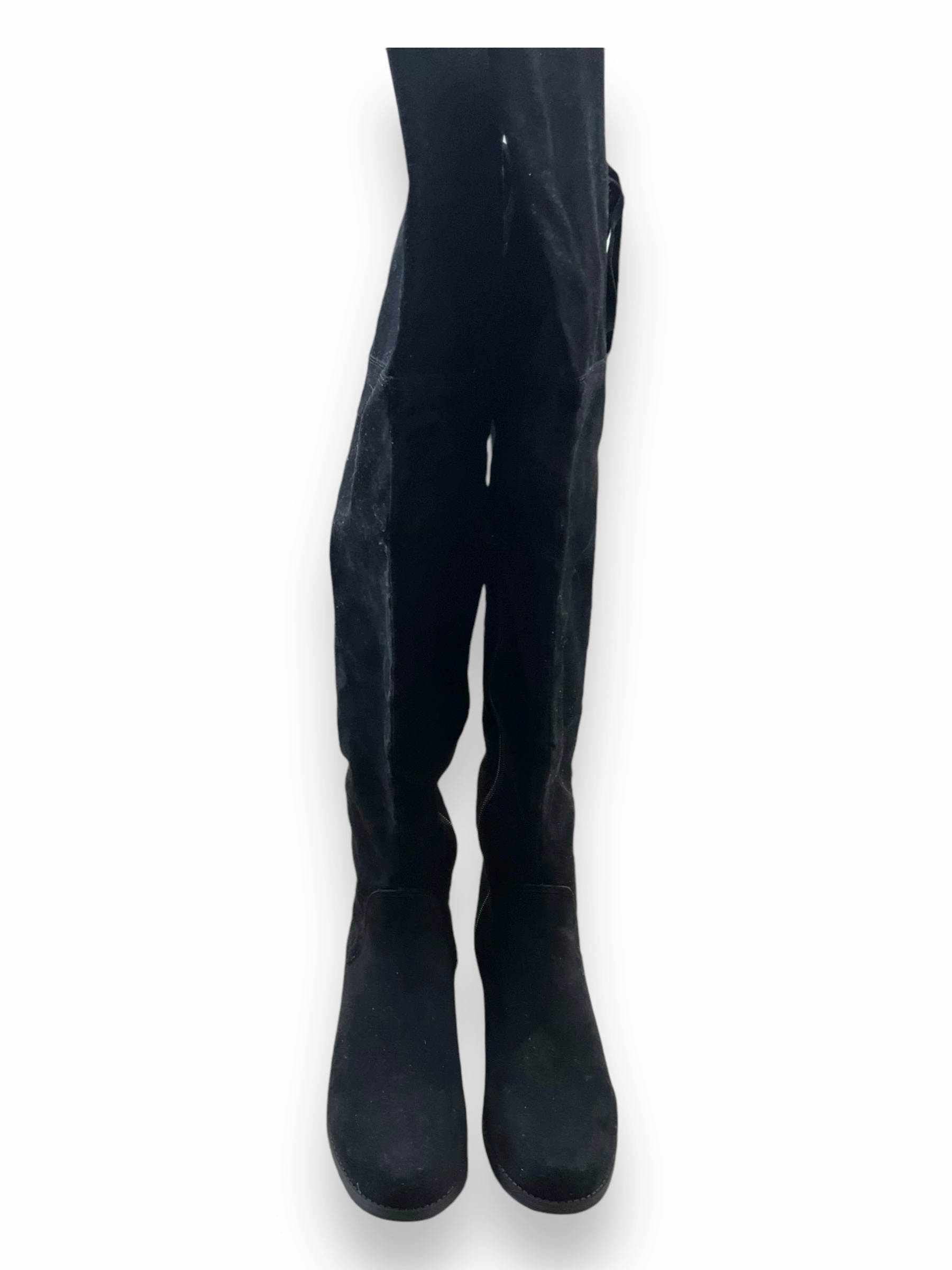 Boots Knee Flats By Shoedazzle In Black, Size: 10 Comfortable Tongue Comfort Lining Trail Runner