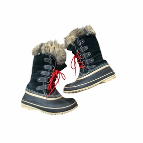 Boots Knee Flats By Sorel In Black & Brown, Size: 7 Street Ready
