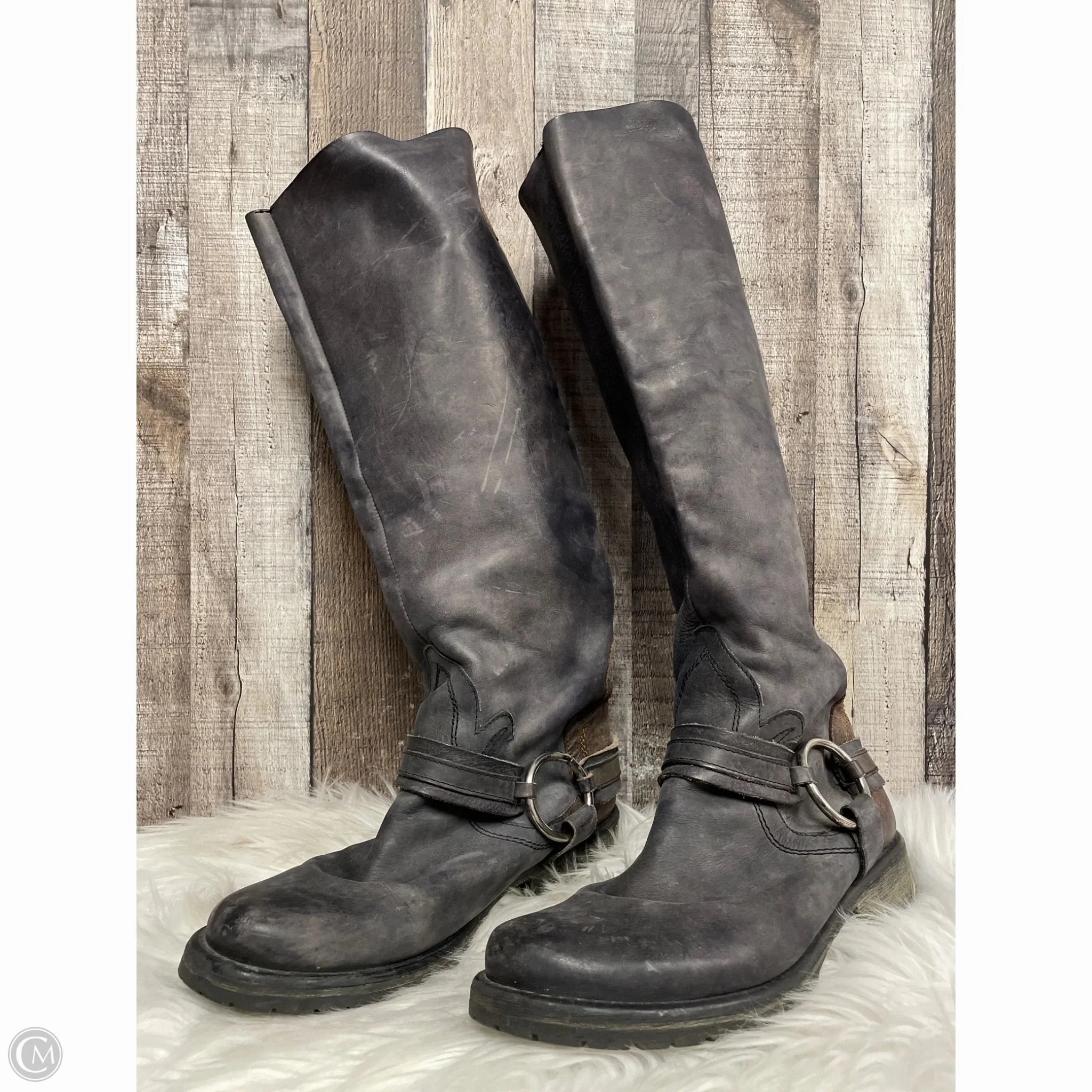 Boots Knee Flats By Steve Madden In Brown, Size: 10 Good Traction