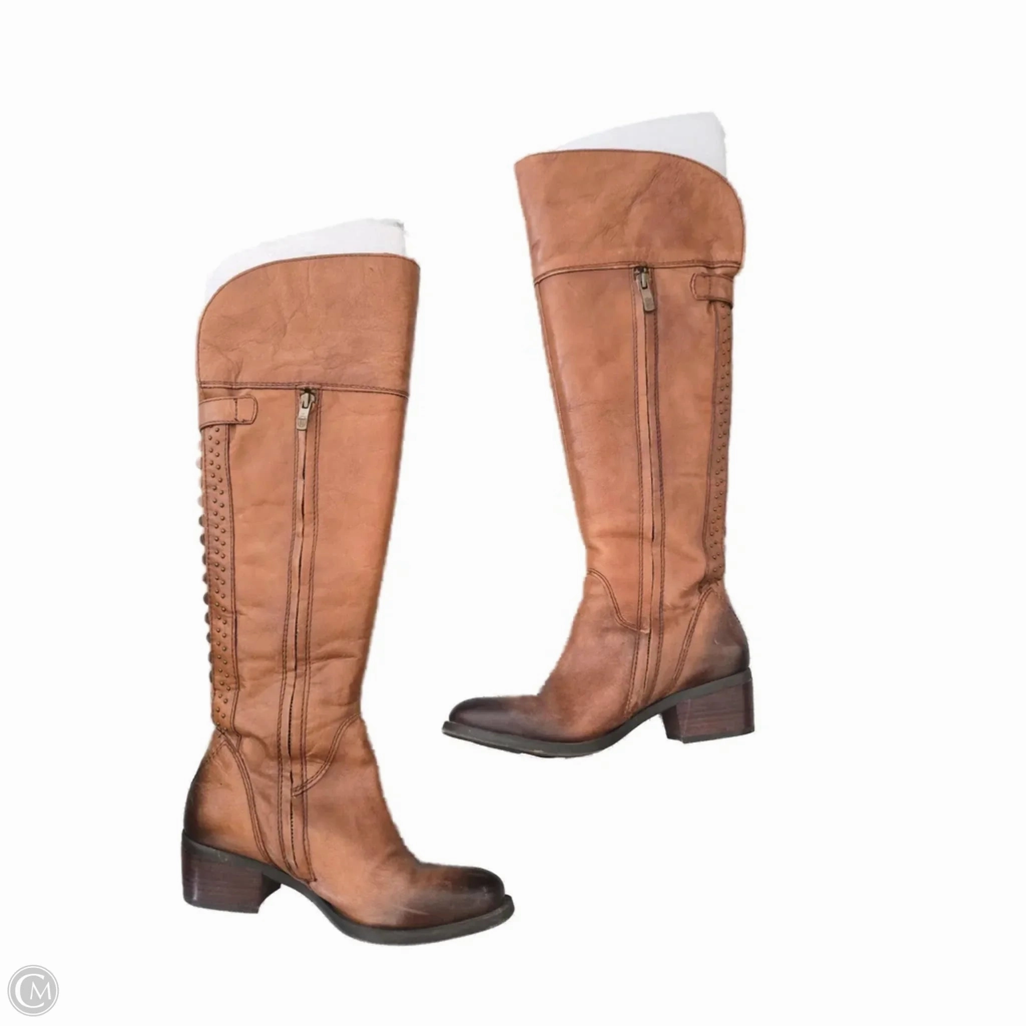 Boots Knee Flats By Vince Camuto In Brown, Size: 6.5 Soft outsole