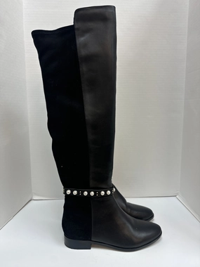 Desert Design Boots Knee Flats By White House Black Market In Black, Size: 7.5