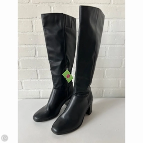 Insulated Cold Climate Boots Knee Heels By A New Day In Black, Size: 6