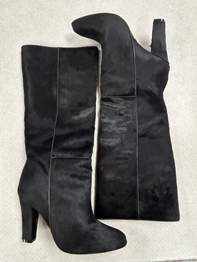 Boots Knee Heels By Alexandre Birman In Black, Size: 10.5 Tokyo Mode