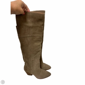 Boots Knee Heels By Blondo In Tan, Size: 8 Steel Toe Thermal Core Weekend Camping