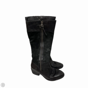 Neutral Pair Wear resistant Boots Knee Heels By Born In Black, Size: 9