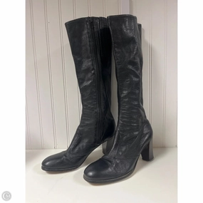 Boots Knee Heels By Clothes Mentor In Black, Size: 8.5 Soft Power