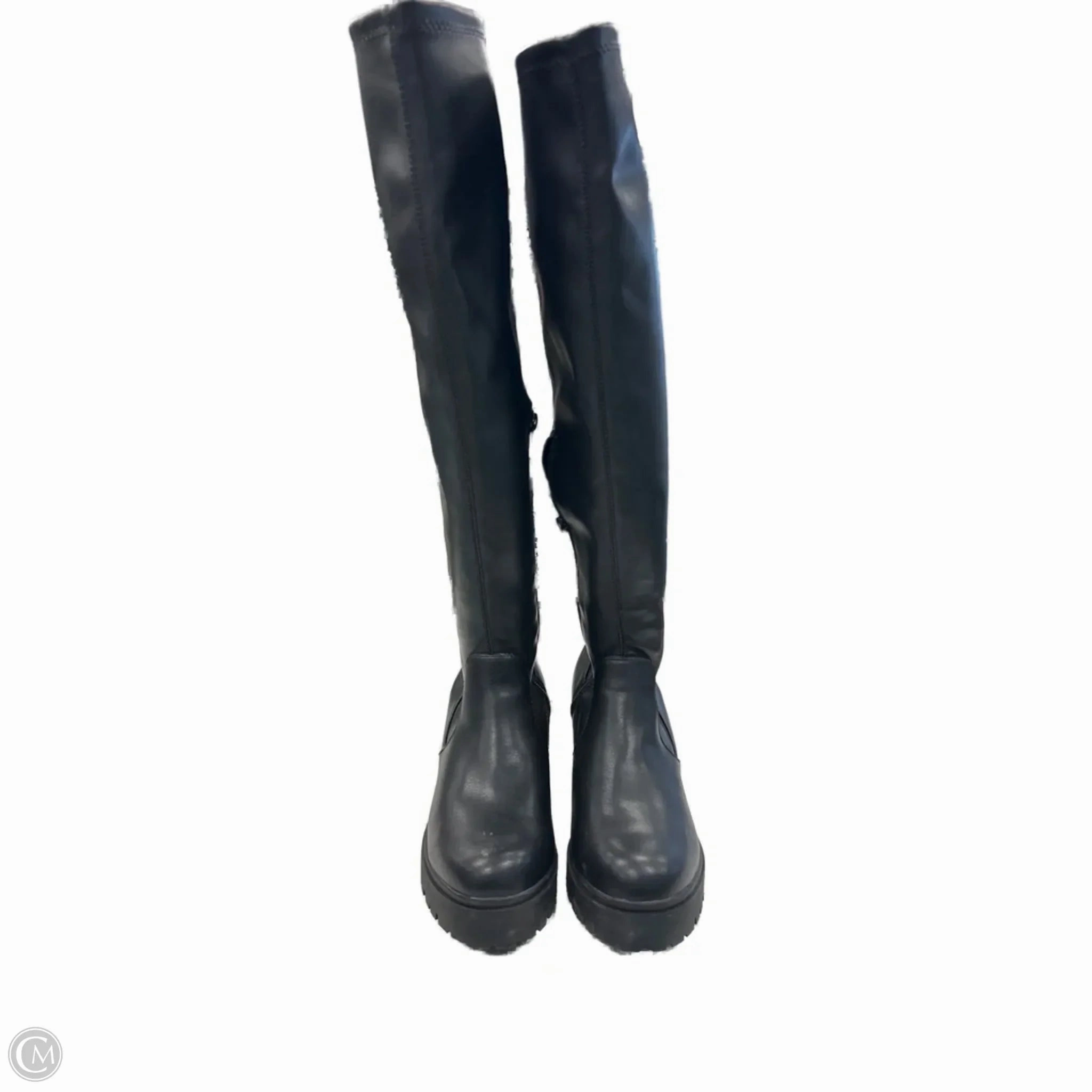 Cold Climate Quick Dry Interior Boots Knee Heels By Clothes Mentor In Black, Size: 8.5