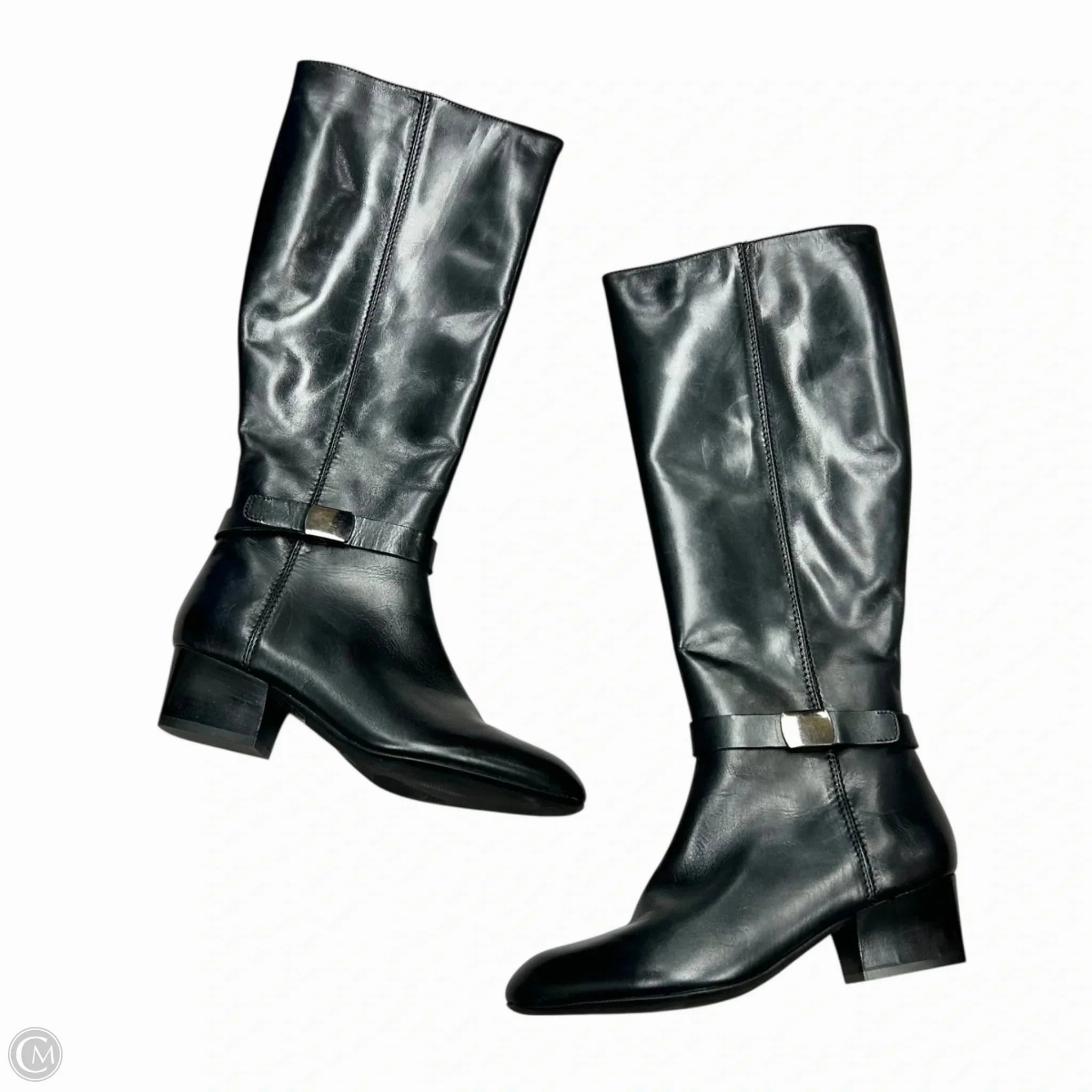 Boots Knee Heels By Coach And Four In Black, Size: 9.5 Durable Fit Shock Absorbing Urban Traveler