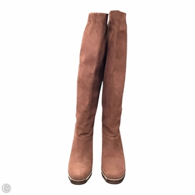 Boots Knee Heels By Cole-haan In Brown, Size: 7.5 Seamless Comfort City Walking