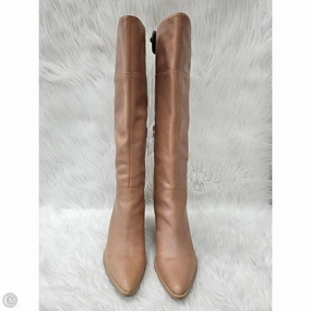 Boots Knee Heels By Crown Vintage In Tan, Size: 10 Eco Material Cold Weather Commuter Shear Warm