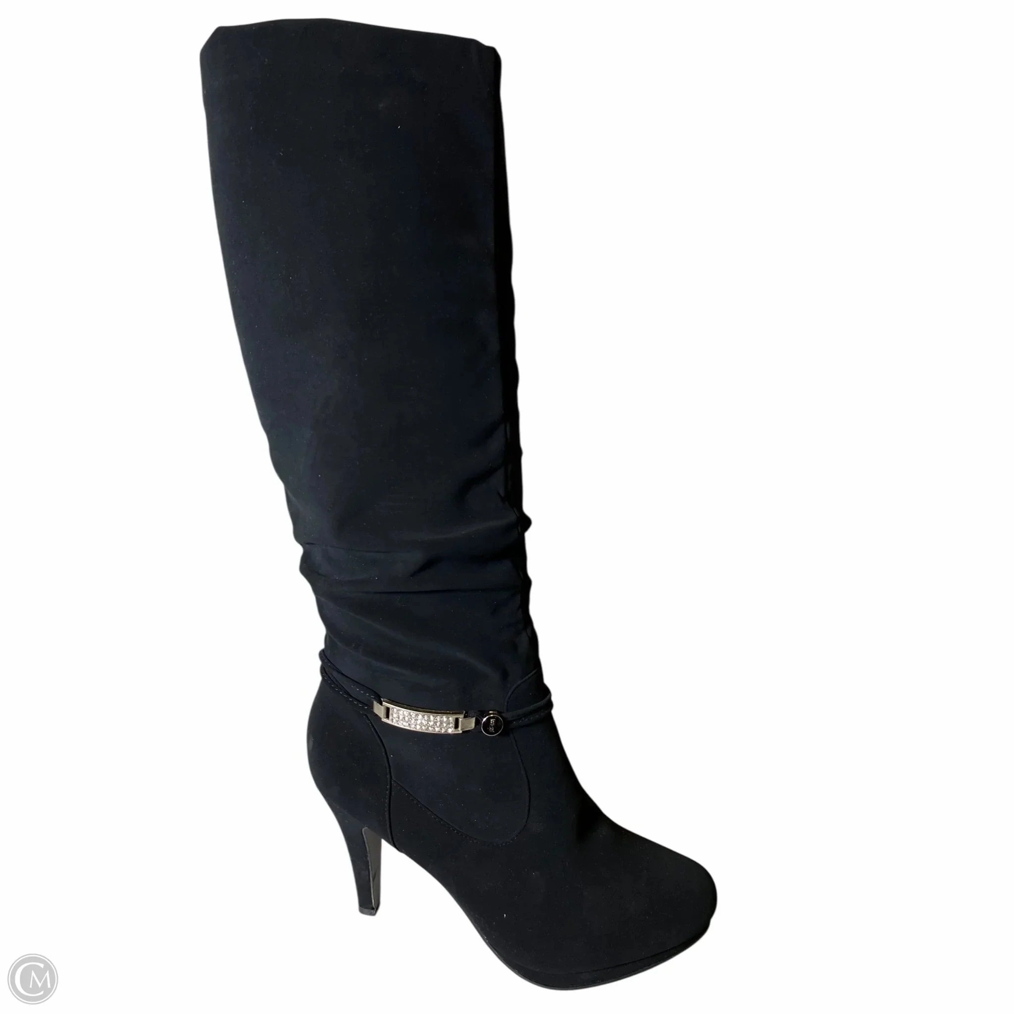 Strong Mood Boots Knee Heels By Dream Pairs In Black, Size: 8.5