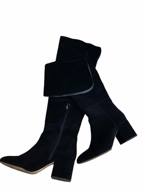 Festival Ground Boots Knee Heels By J. Crew In Black, Size: 10.5
