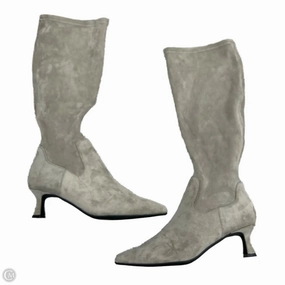Boots Knee Heels By Kenneth Cole Reaction In Grey, Size: 8 Milan Shine