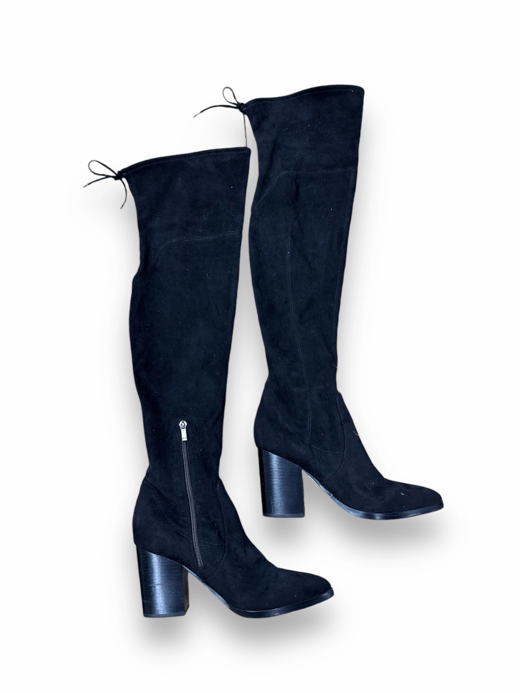 Rollbar Stability Comfort And Durability Boots Knee Heels By Marc Fisher In Black, Size: 8.5