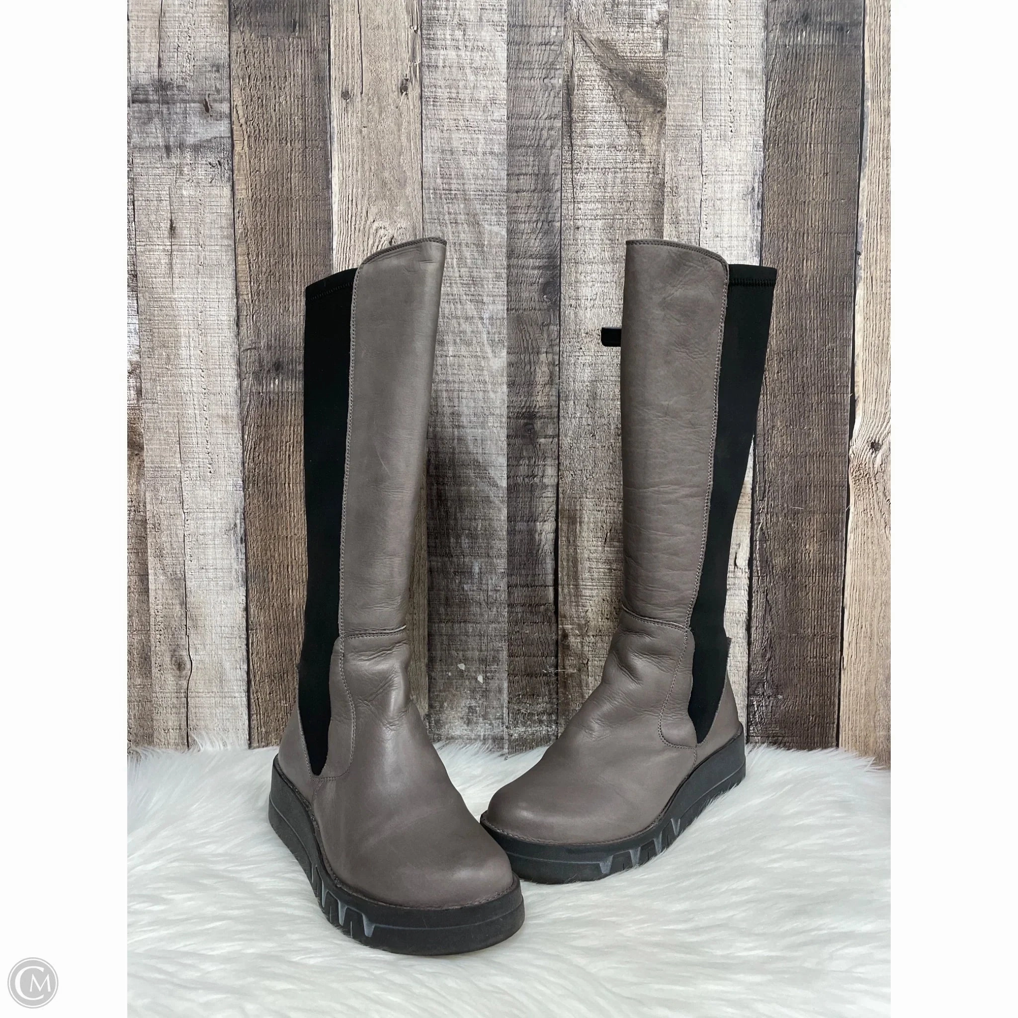 Cabin Cozy Boots Knee Heels By Miz Mooz In Grey, Size: 7