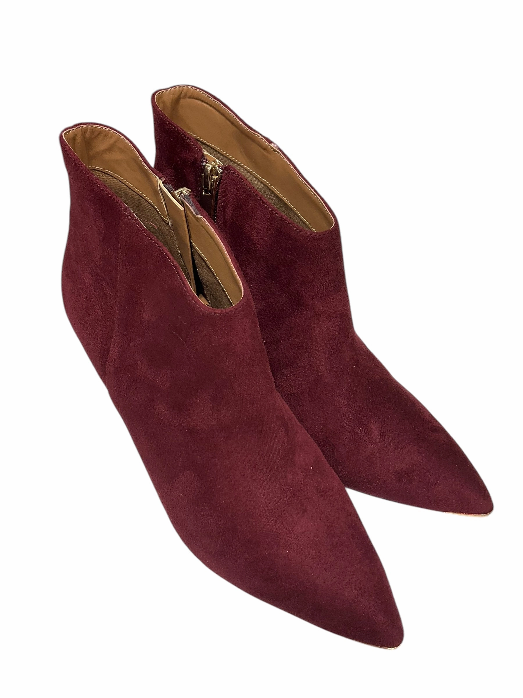 Oil-Resistant Boots Knee Heels By Nanette Lepore In Red, Size: 7