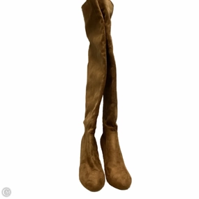 Boots Knee Heels By Nature Breeze In Tan, Size: 8.5 Trail Friendly