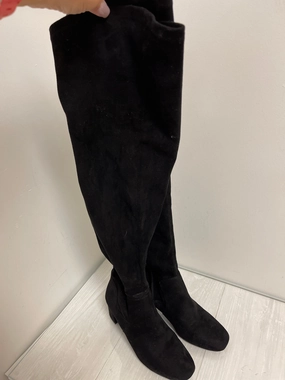 Boots Knee Heels By Nine West In Black, Size: 6 Protective Finish Snow Trekker