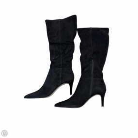 Boots Knee Heels By Steve Madden In Black, Size: 11 Leather Comfort