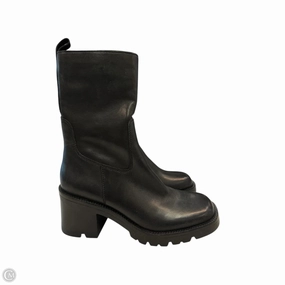 Durable Shell Stylish Explorer Protective Finish Urban Commute Boots Knee Heels By Steve Madden In Black, Size: 5