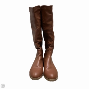 Minimal Aesthetic Trail Ready Footwear Boots Knee Heels By Style And Company In Brown, Size: 11